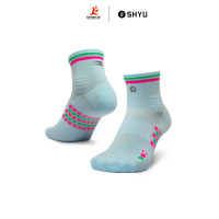 SHYU - Quarter Crew - Foam - Pink - Green